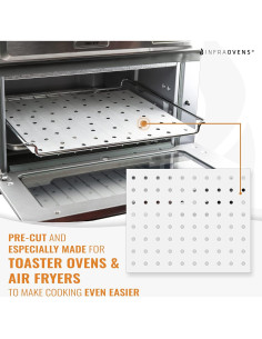 Hojas de Papel Pergamino Perforadas INFRAOVENS 25.4x30.5cm 100 Unidades 2