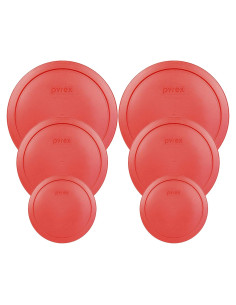 Tapas de Reemplazo Pyrex Rojas 2, 4 y 6/7 Tazas - Hecho en EE. UU.