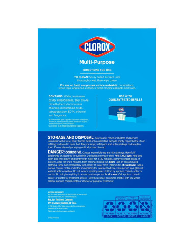 Kit de Inicio Limpiador Multiusos Clorox 20 fl oz Recargable