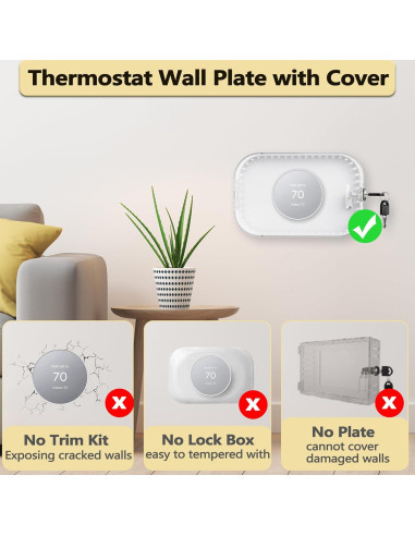 Caja de Bloqueo para Termostato Gedreew 21x13 cm con Llave