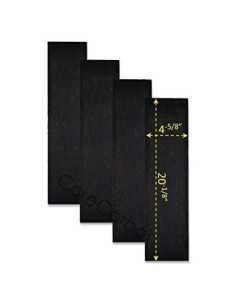 Paquete de 4 Prefiltros de Carbón Activado CoreCarbon para Honeywell HPA030