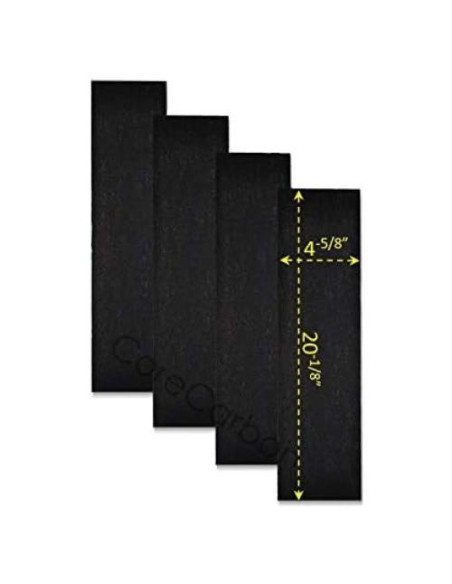 Paquete de 4 Prefiltros de Carbón Activado CoreCarbon para Honeywell HPA030