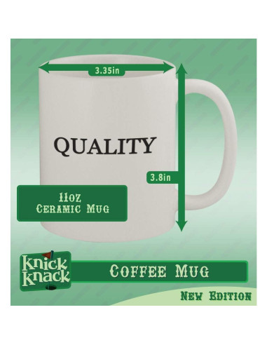Taza de cerámica blanca 11oz Knick Knack Gifts - Duradera