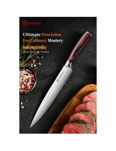 Cuchillo de Tallar KEEMAKE 20.32 cm Acero Inoxidable Ergonómico 2