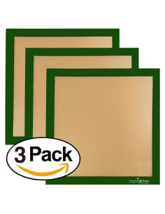 Juego de 3 Hojas de Silicona 14x14" Bright Kitchen Antiadherentes