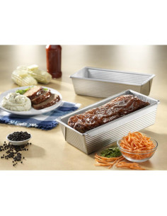 Sartén para Pan de Carne USA Pan 25.4x12.7cm Acero Aluminizado 2
