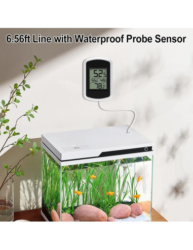 Termómetro Digital Interior Exterior AIRAIN WS0048 2m Sonda