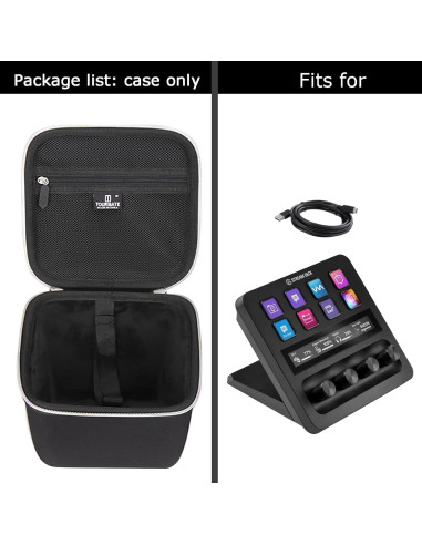 Funda Dura Tourmate para Elgato Stream Deck + Mezclador