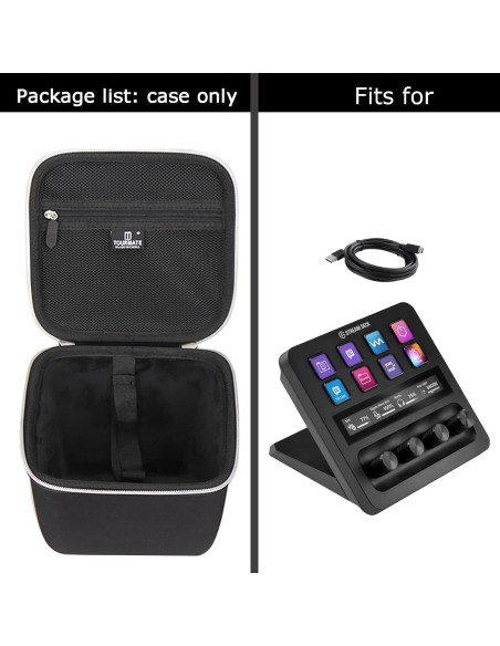 Funda Dura Tourmate para Elgato Stream Deck + Mezclador
