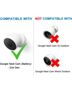 Panel Solar DIANMU para Cámara Google Nest Exterior 10FT 2