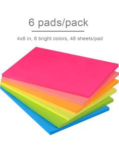 Notas Adhesivas Vanpad 10x15 cm 6 Blocs Coloridos 2