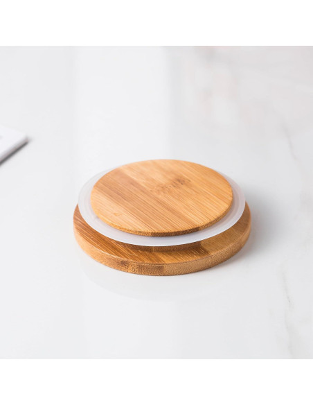 Juego de Tarros de Cerámica a Cuadros XYQXYQ - 3 Piezas Herméticos