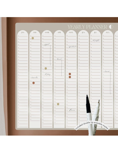 Calendario Borrable 2025 Llave de Sofía Pared 44.5x32cm