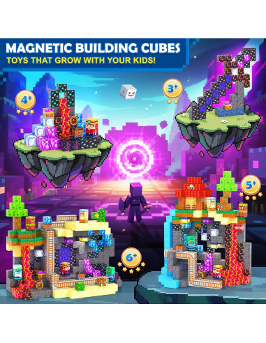 Bloques Magnéticos Coodoo 200 Piezas 2.03 cm Juguete Infantil