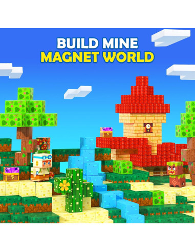 Bloques Magnéticos Coodoo 200 Piezas 2.03 cm Juguete Infantil