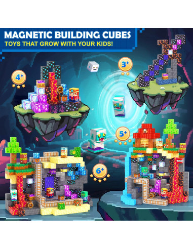 Bloques Magnéticos Coodoo 200 Piezas 2.03 cm Juguete Infantil