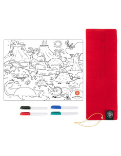 Mantel de Silicona Reutilizable Prince Lionheart Dino 22.6x16.8cm