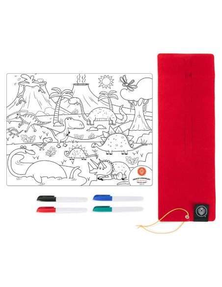 Mantel de Silicona Reutilizable Prince Lionheart Dino 22.6x16.8cm