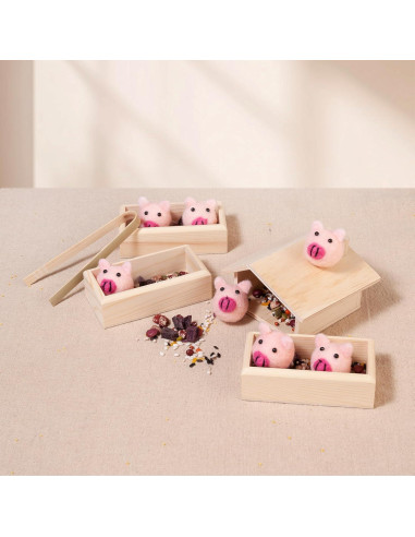 Caja Sensorial Montessori de Madera para Niños 36 meses+