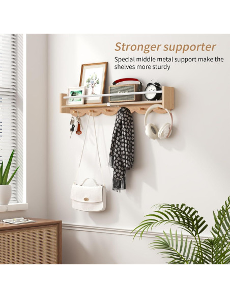 Estante Flotante de Madera Napeollor 34" para Guardería - Juego de 3