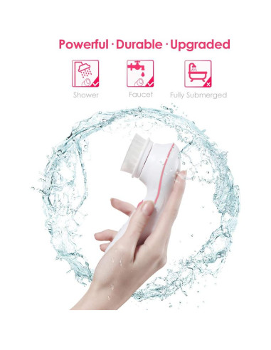 Cepillo Facial Eléctrico TOUCHBeauty con 3 Cabezas y Estuche