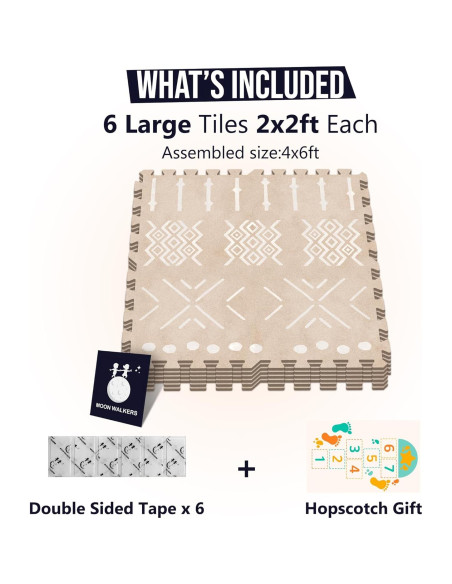 Alfombrilla de Juego Boho MOON WALKERS 1.83x1.22m No Tóxica