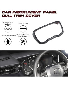 Cubierta de Panel de Instrumentos Xotic Tech para Toyota Corolla 2020-2025 - Fibra de Carbono 2