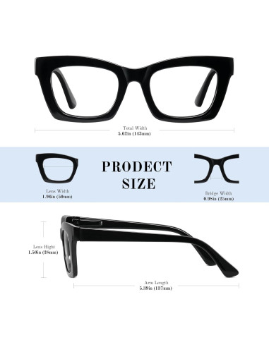 Gafas de lectura Resjok Oprah para mujeres - Paquete de 3 con bloqueo luz azul