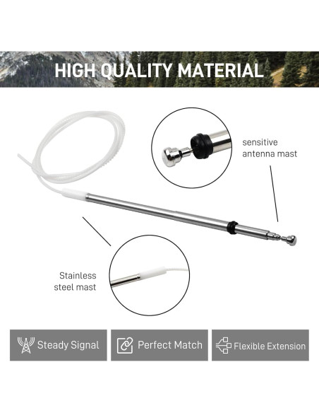 Mástil de Antena Modigt 86337-35111 para Toyota 4Runner, Hilux, Prado