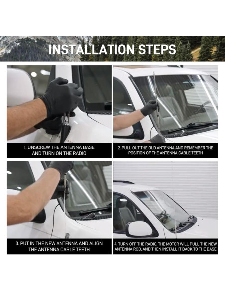 Mástil de Antena Modigt 86337-35111 para Toyota 4Runner, Hilux, Prado