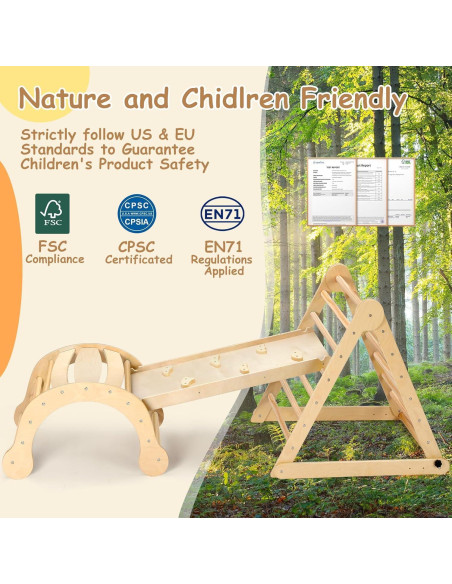 Conjunto de Escalada Pikler Dripex para Niños 1-3 Años