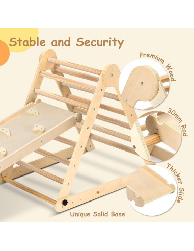 Conjunto de Escalada Pikler Dripex para Niños 1-3 Años