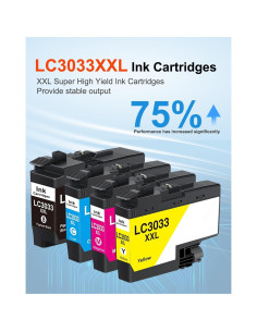 Cartuchos de tinta Brother LC3033 XXL BK/C/M/Y - 4 unidades 2