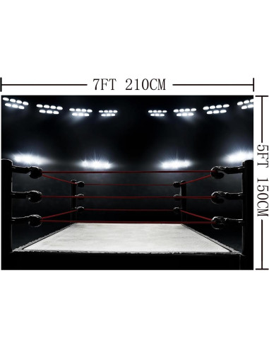 Fondo de Boxeo de Tela Lavable 210x150cm GS09-7X5