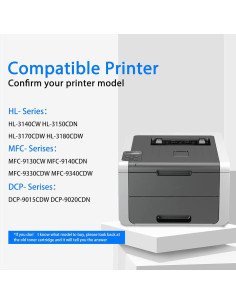 Cartuchos de Tóner TN-221 Brother - Paquete de 4 (Negro, Cian, Magenta, Amarillo) 2