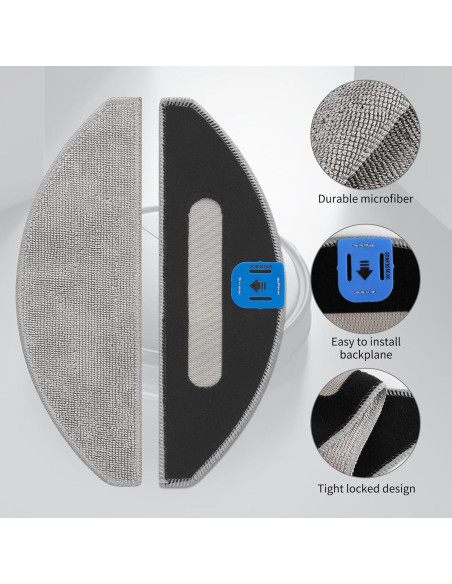 8 Almohadillas de Reemplazo Motroce para iRobot Roomba i5/j5