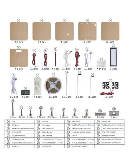 Caja Cubierta para Impresora 3D A1 Imdinnogo 603x606mm