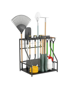 Organizador de Herramientas de Jardín Outsunny 3 Niveles Metal Naranja