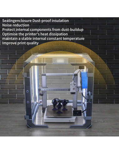 Caja Cubierta para Impresora 3D A1 Imdinnogo 603x606mm