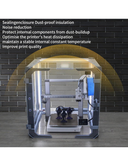 Caja Cubierta para Impresora 3D A1 Imdinnogo 603x606mm