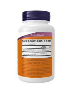 Suplemento de Magnesio NOW Foods Magtein 90 Cápsulas Veganas 2