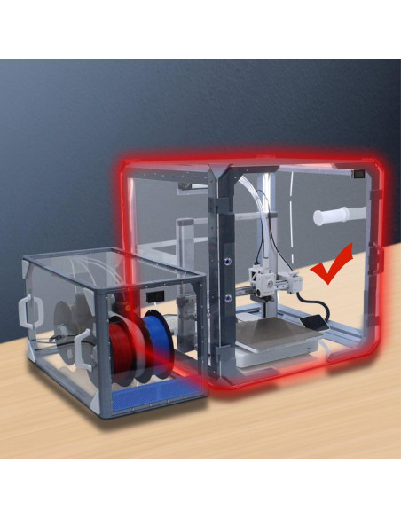 Caja Cubierta para Impresora 3D A1 Imdinnogo 603x606mm
