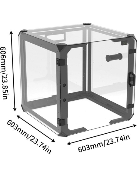 Caja Cubierta para Impresora 3D A1 Imdinnogo 603x606mm