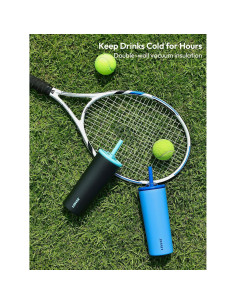 Taza Aislada LINVIA 740 ml Verde Aguacate con Pajita Silicona 2