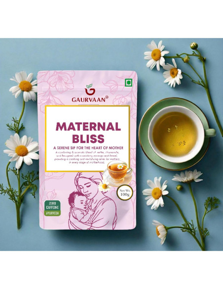 Té Herbal Bienestar Maternal Gaurvaan 100g Manzanilla Té Herbal Bienestar Maternal Gaurvaan 100g Manzanilla