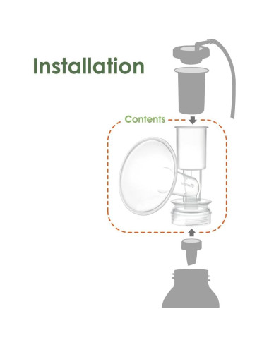 Flange de pecho Maymom 22mm para extractores Ameda - 1 pieza