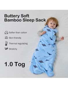 Saco de Dormir BubblePanda Rayón Bambú 6-12 Meses 1.0 Tog 2