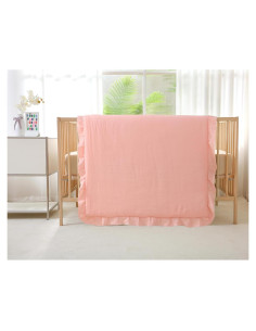 Juego de Ropa de Cuna CLoucl 3 Piezas Algodón Rosa