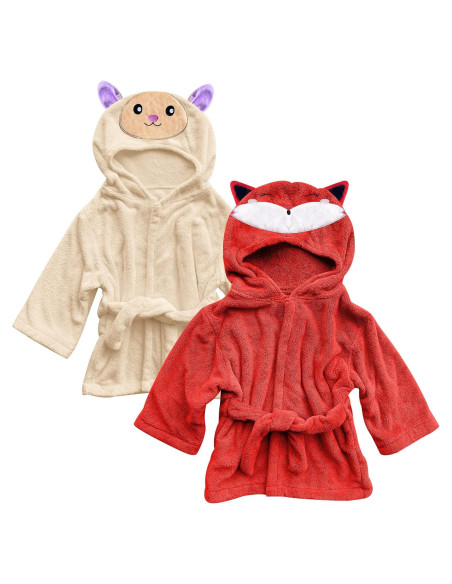 Bata de Peluche para Bebé Unisex Sunny zzzZZ 2 Piezas 0-9 Meses