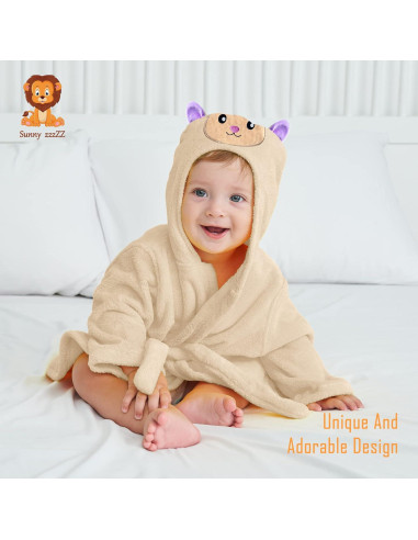 Bata de Peluche para Bebé Unisex Sunny zzzZZ 2 Piezas 0-9 Meses